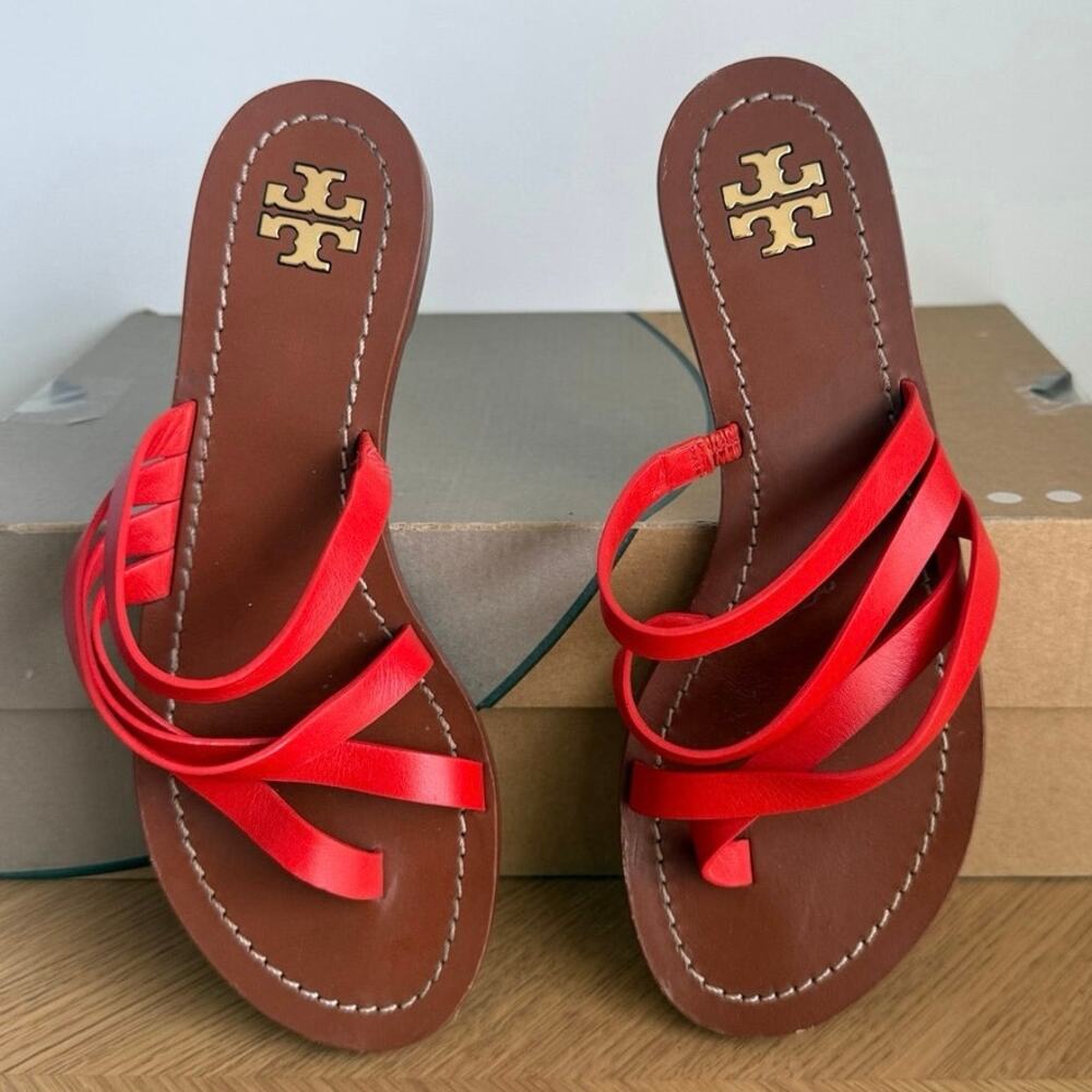 Tory Burch Patos Strappy ‘Burnt Orange’ Women Sandal - SZ 6